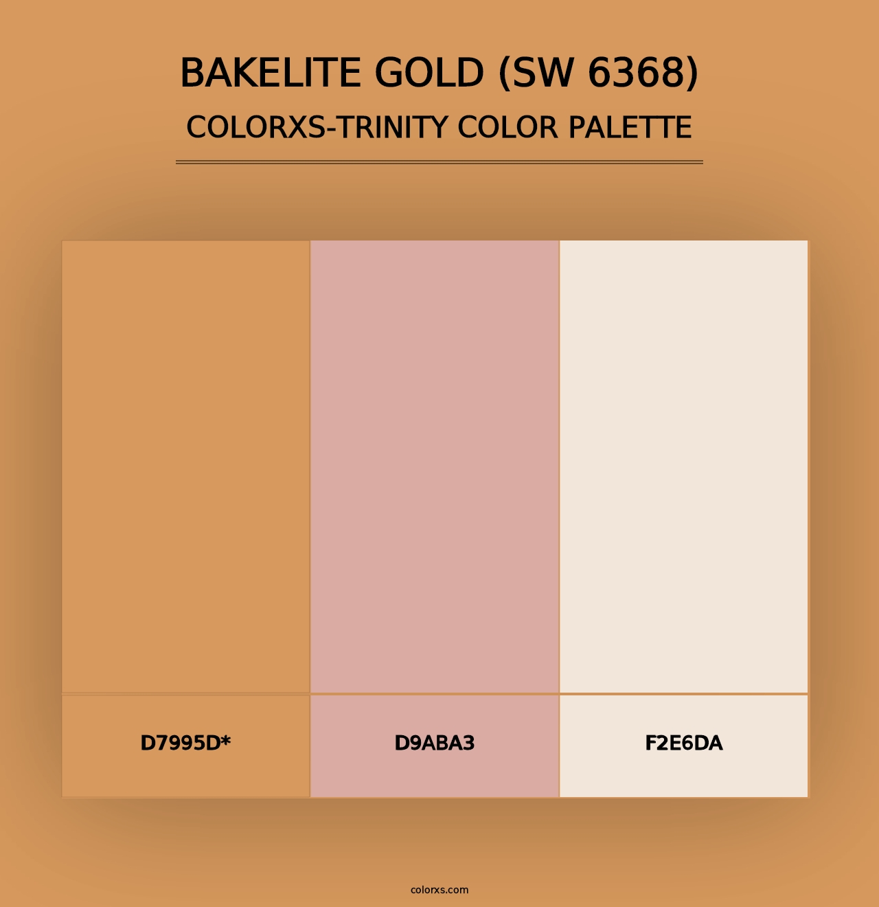 Bakelite Gold (SW 6368) - Colorxs Trinity Palette