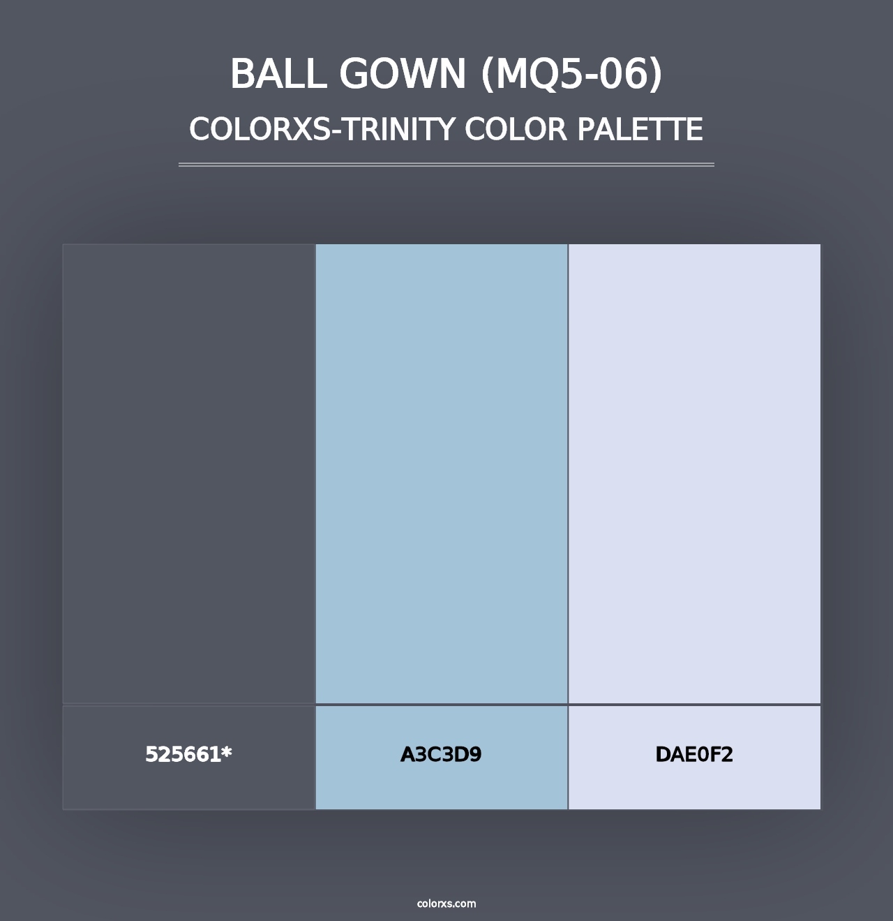 Ball Gown (MQ5-06) - Colorxs Trinity Palette