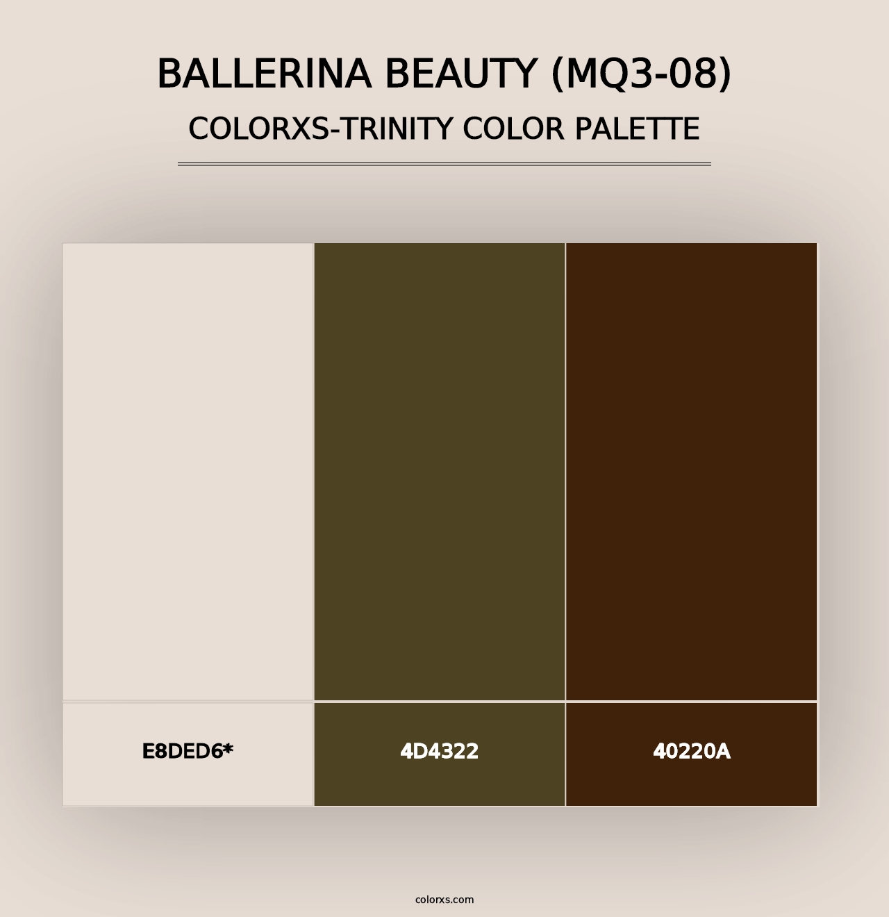 Ballerina Beauty (MQ3-08) - Colorxs Trinity Palette