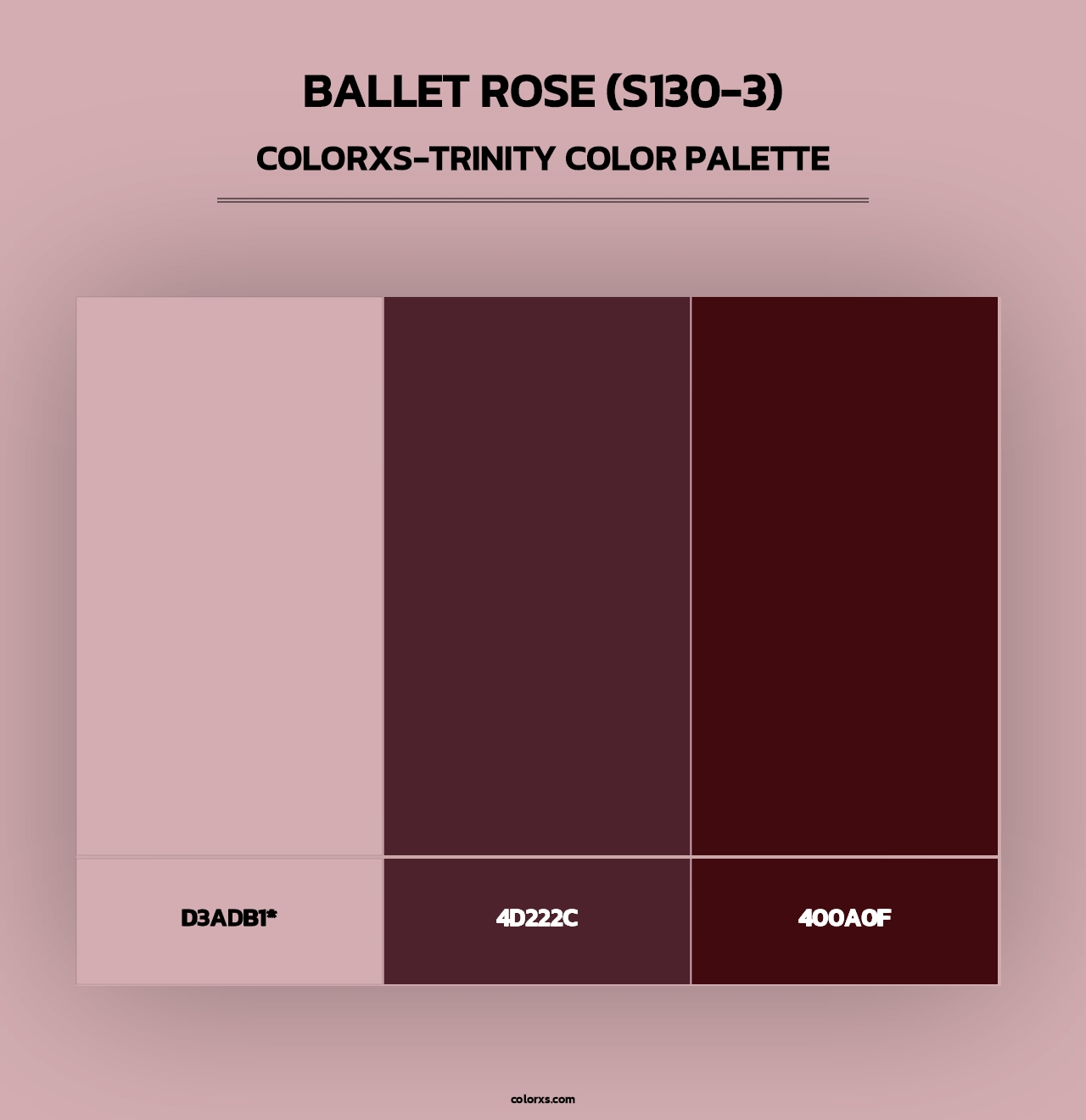 Ballet Rose (S130-3) - Colorxs Trinity Palette