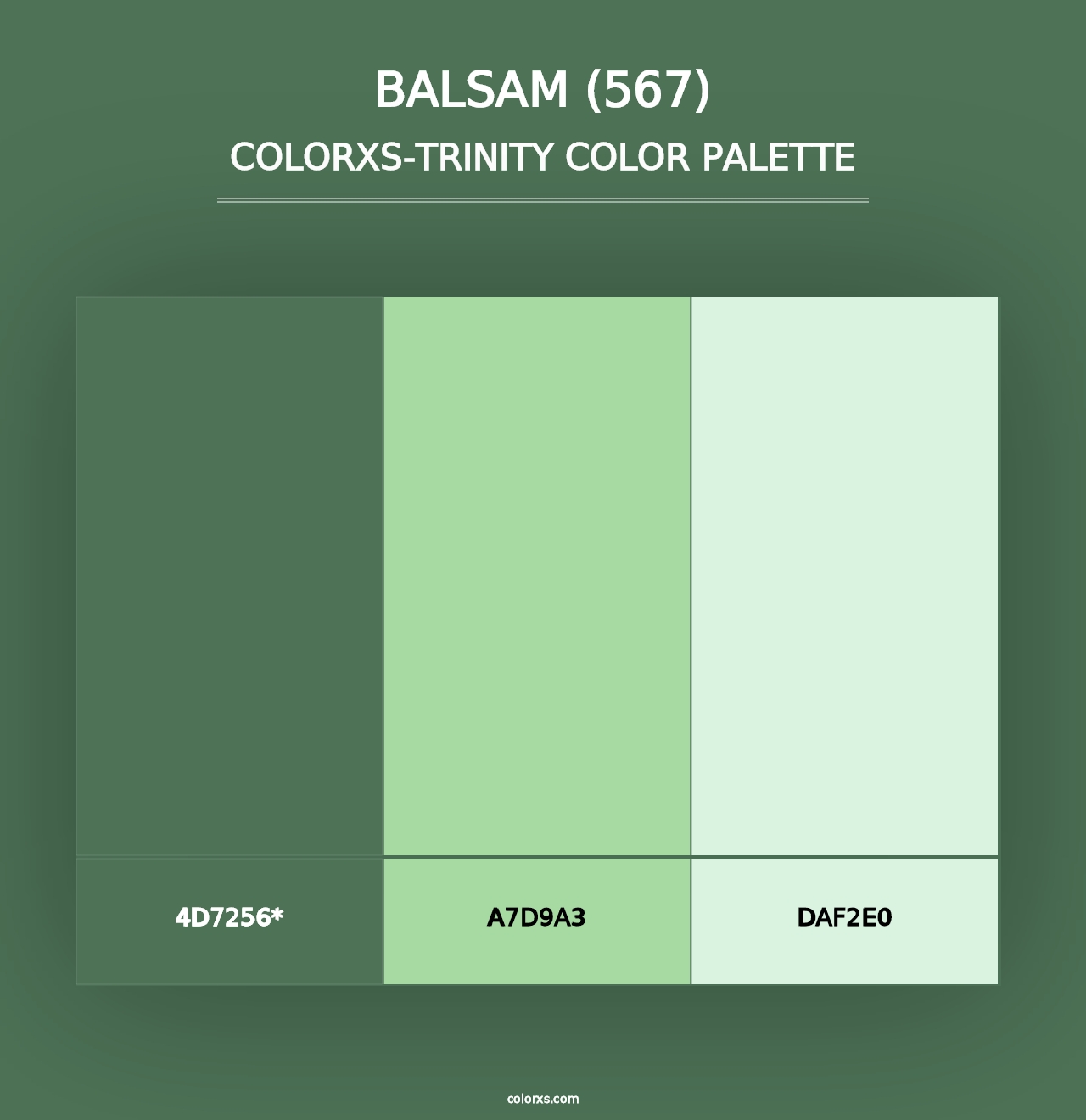 Balsam (567) - Colorxs Trinity Palette