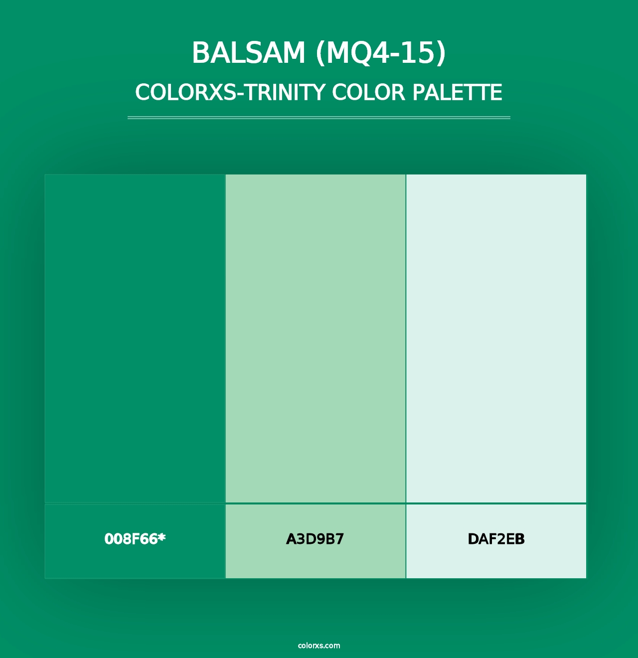 Balsam (MQ4-15) - Colorxs Trinity Palette