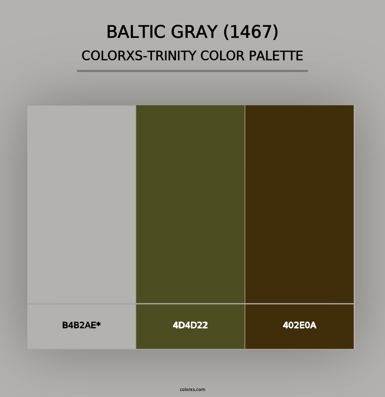 Baltic Gray (1467) - Colorxs Trinity Palette