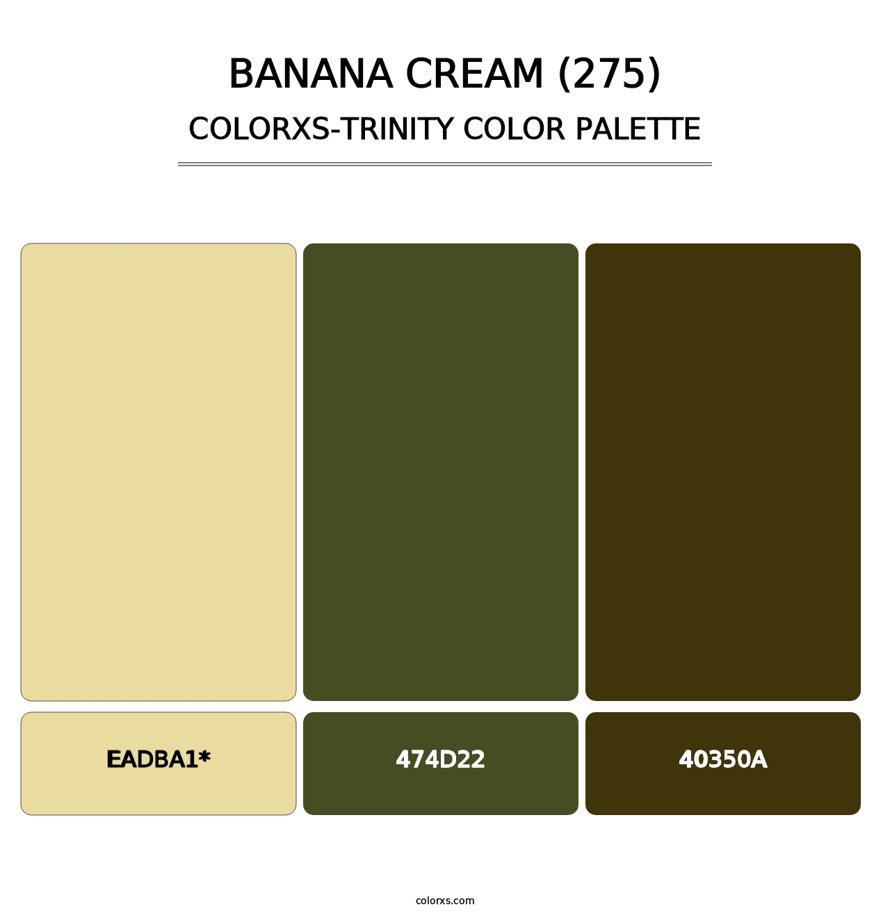 Banana Cream (275) - Colorxs Trinity Palette