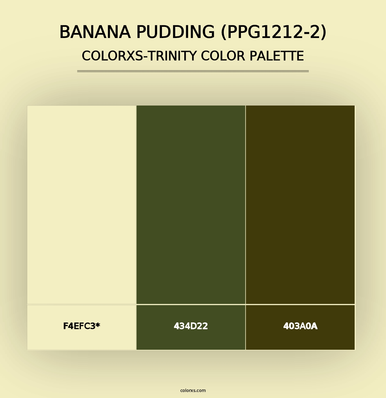 Banana Pudding (PPG1212-2) - Colorxs Trinity Palette