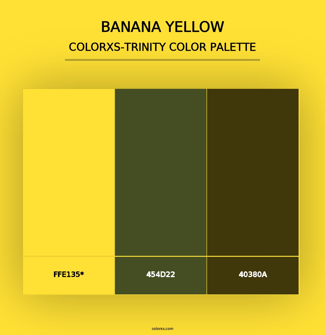 Banana Yellow - Colorxs Trinity Palette