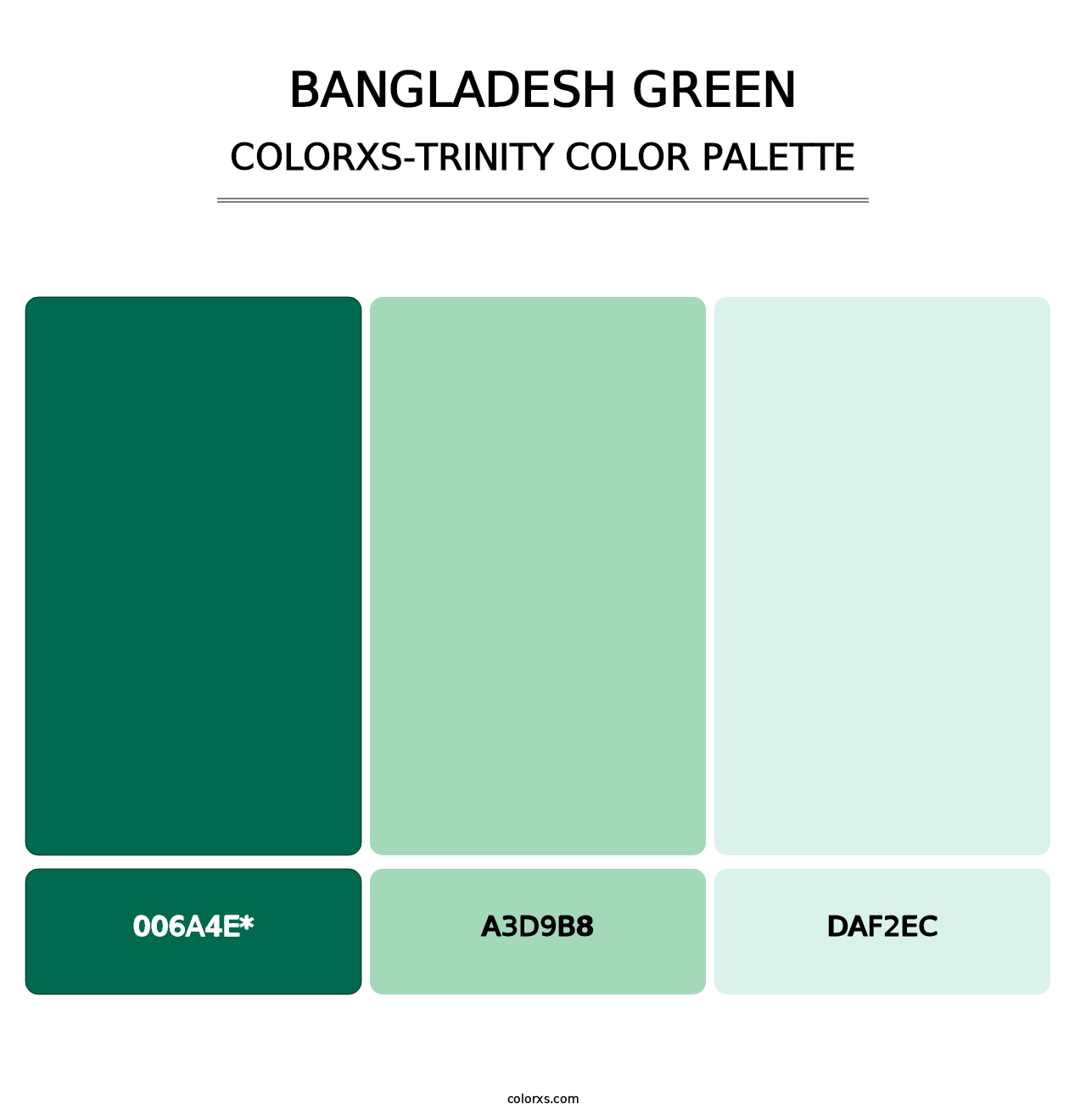 Bangladesh Green - Colorxs Trinity Palette