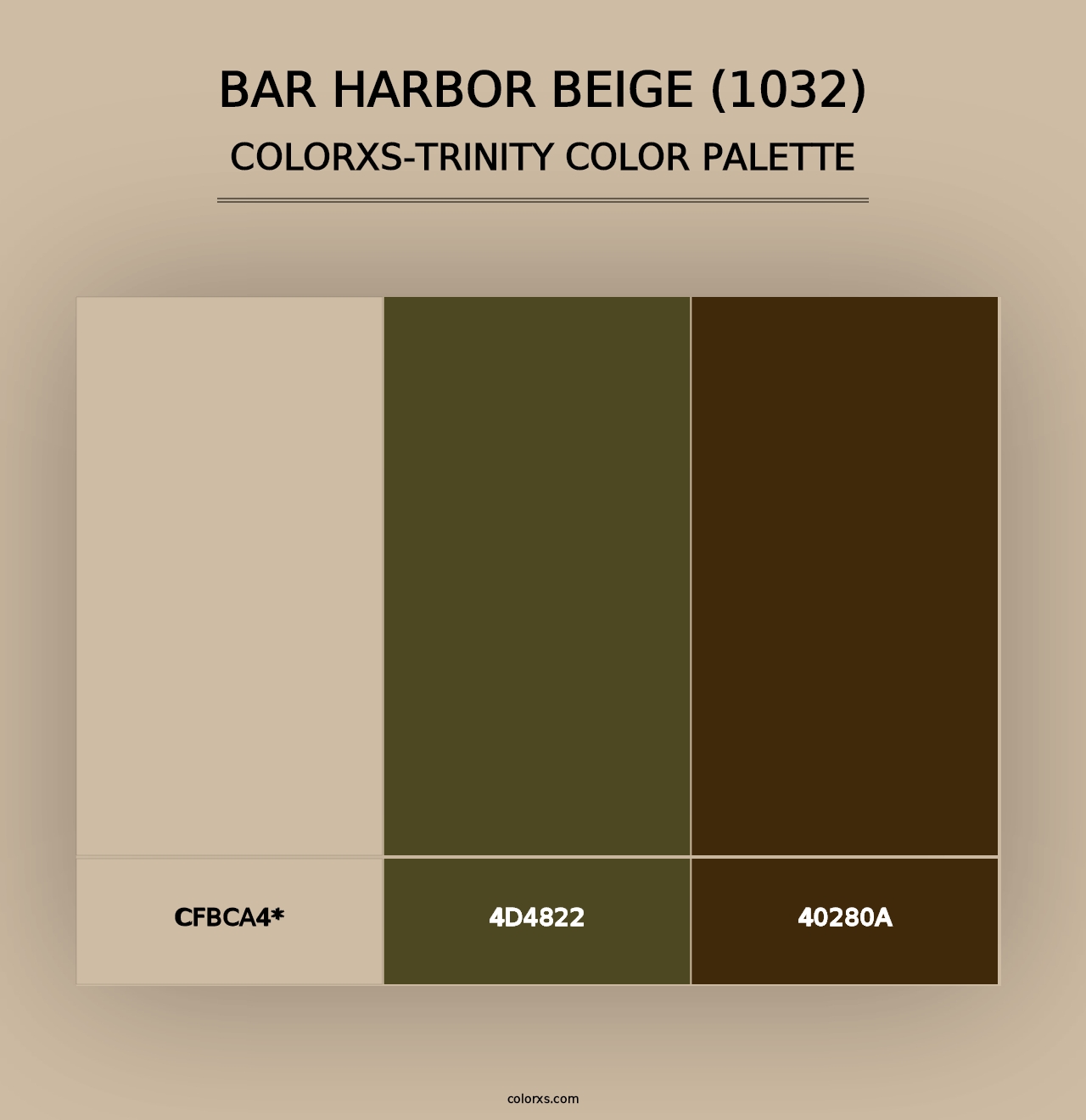 Bar Harbor Beige (1032) - Colorxs Trinity Palette