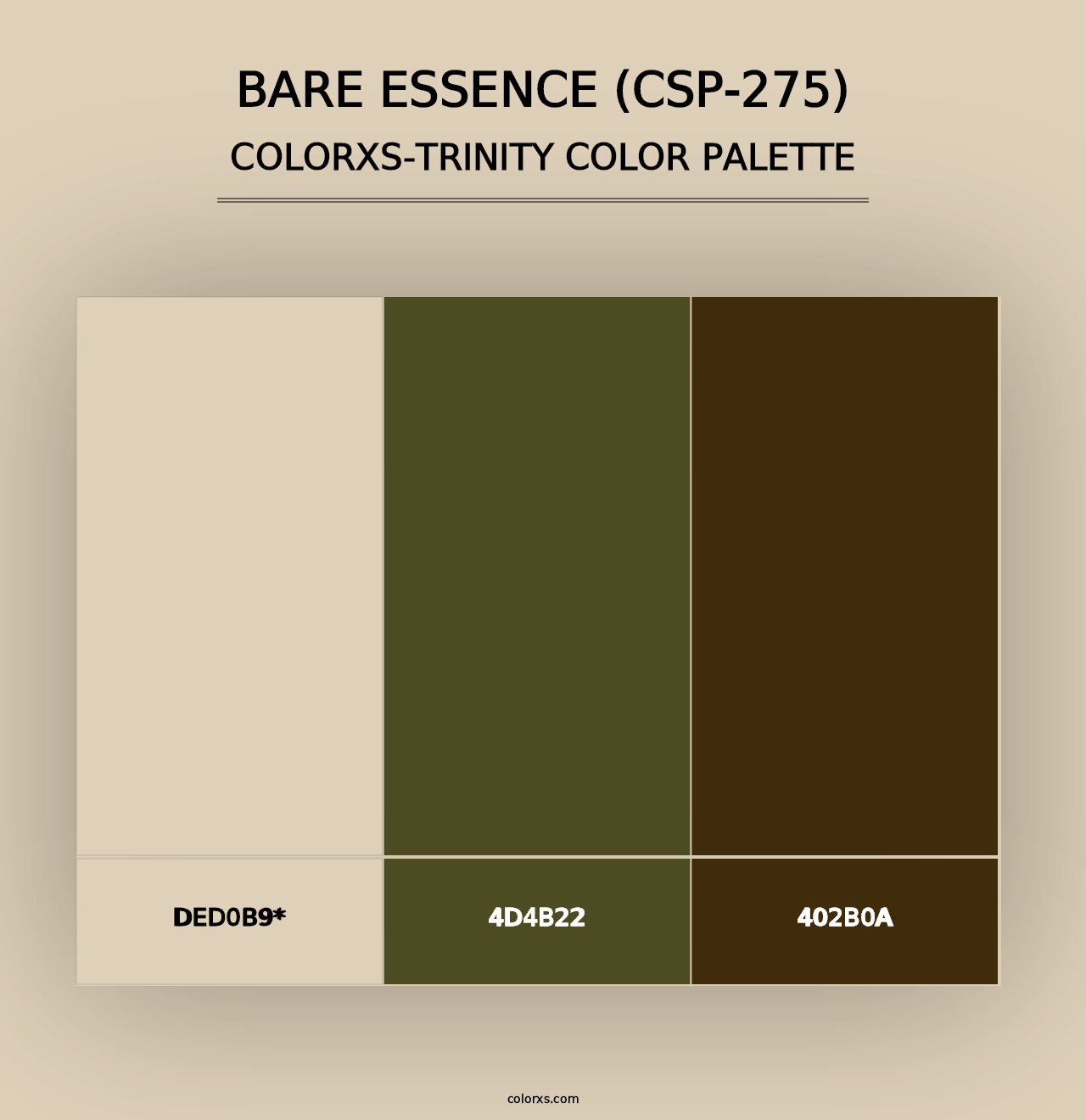 Bare Essence (CSP-275) - Colorxs Trinity Palette