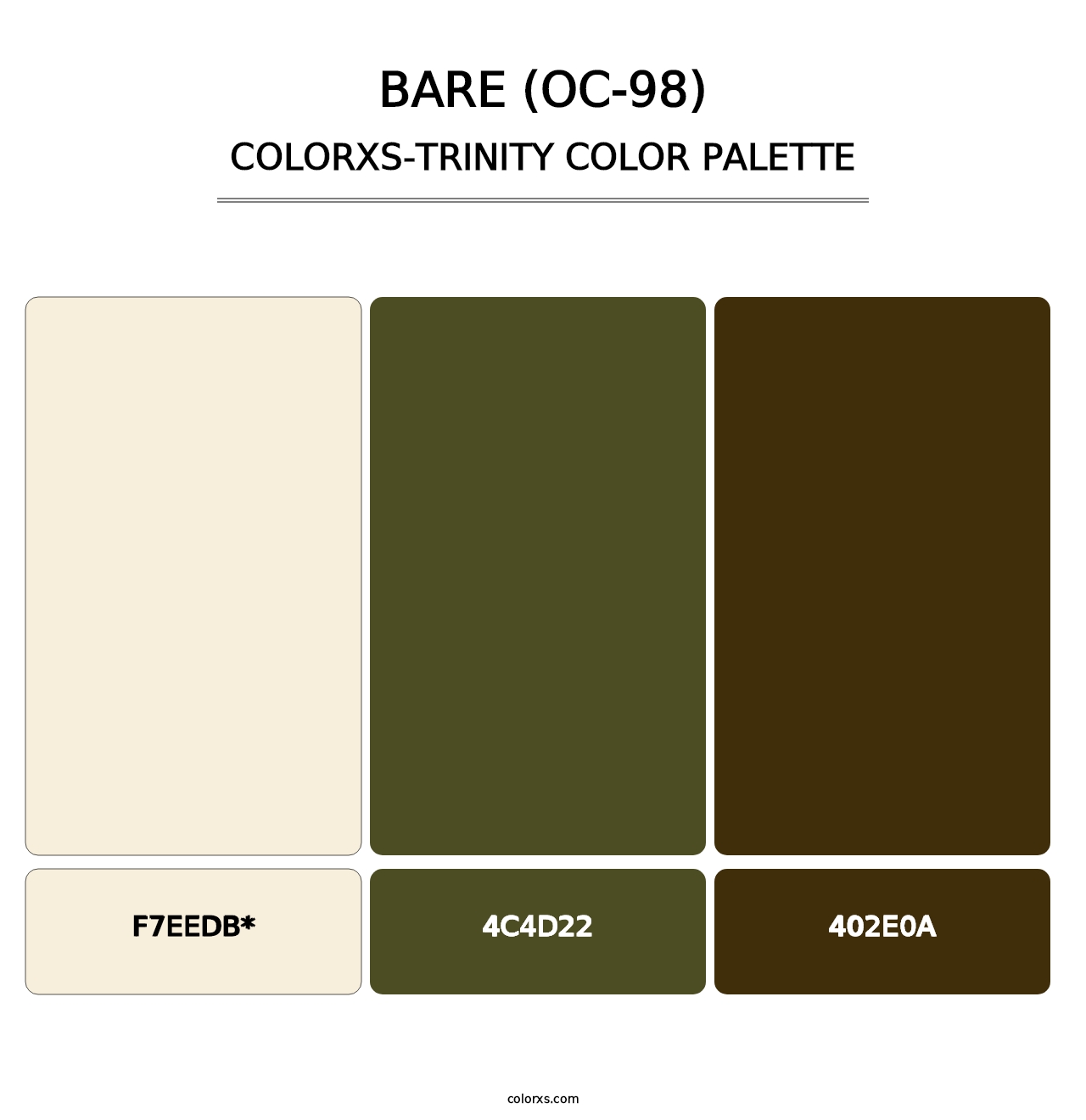 Bare (OC-98) - Colorxs Trinity Palette