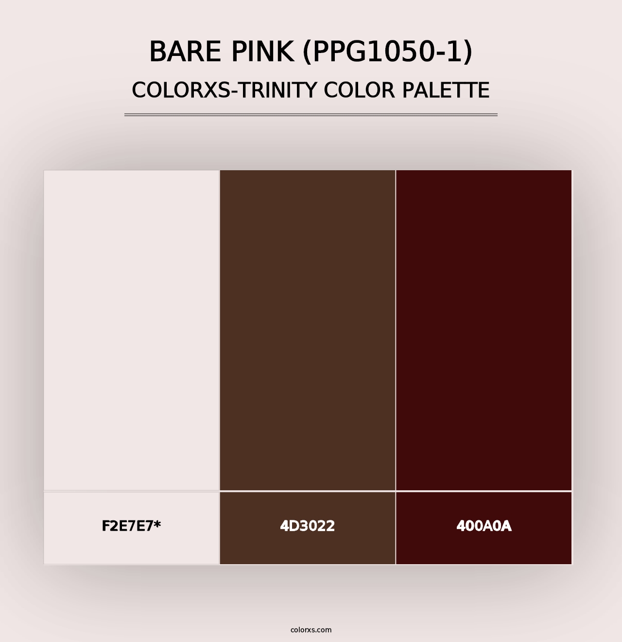 Bare Pink (PPG1050-1) - Colorxs Trinity Palette