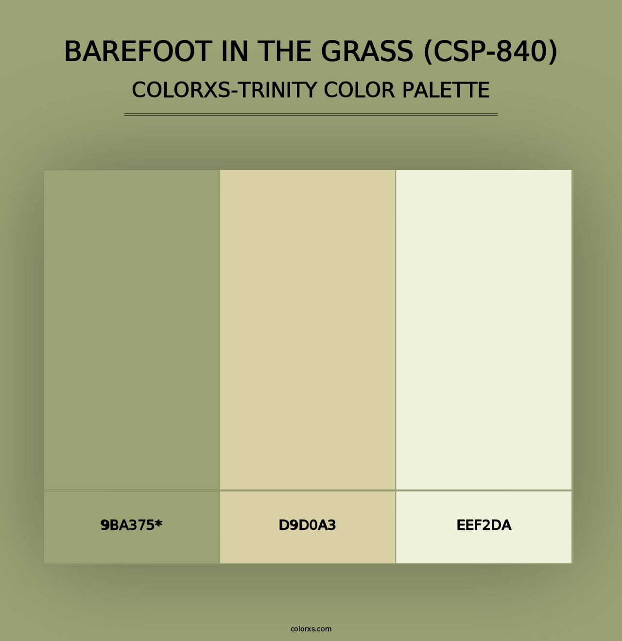 Barefoot in the Grass (CSP-840) - Colorxs Trinity Palette