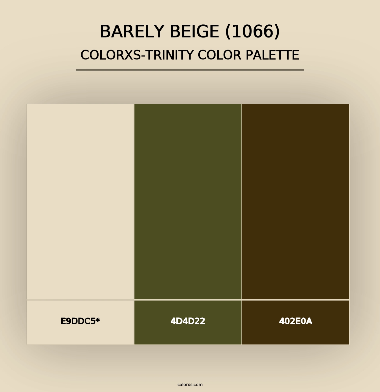 Barely Beige (1066) - Colorxs Trinity Palette