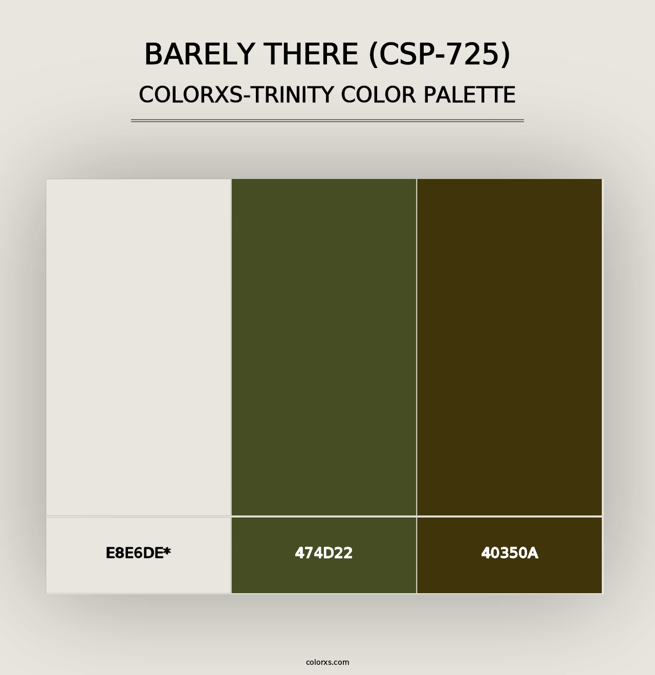 Barely There (CSP-725) - Colorxs Trinity Palette