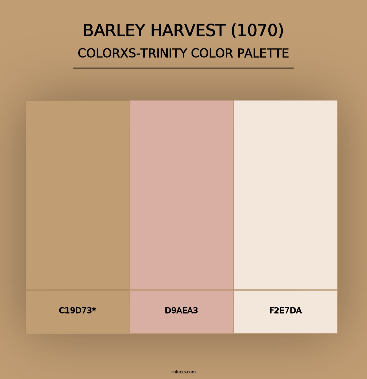 Barley Harvest (1070) - Colorxs Trinity Palette