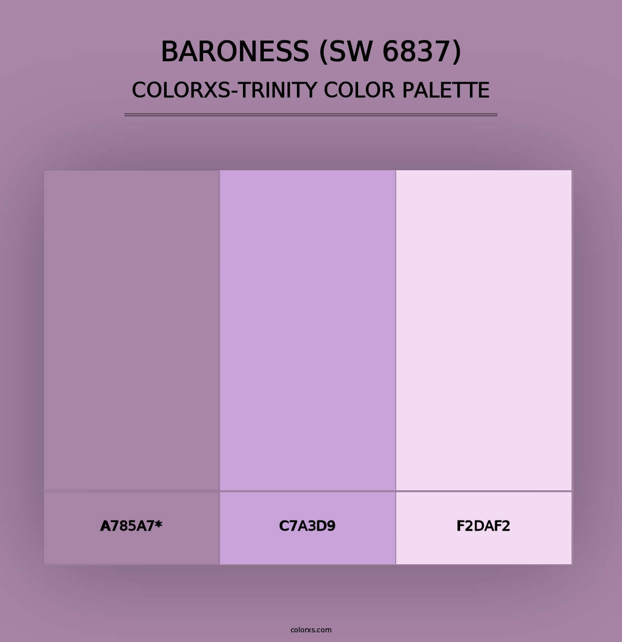 Baroness (SW 6837) - Colorxs Trinity Palette