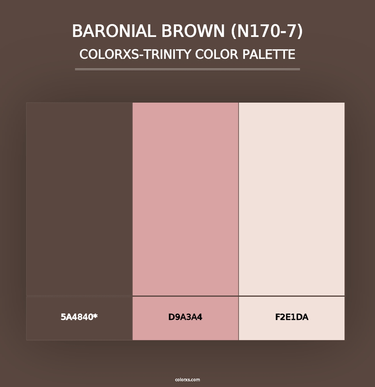 Baronial Brown (N170-7) - Colorxs Trinity Palette