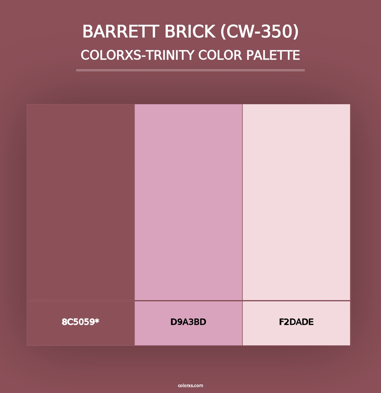 Barrett Brick (CW-350) - Colorxs Trinity Palette