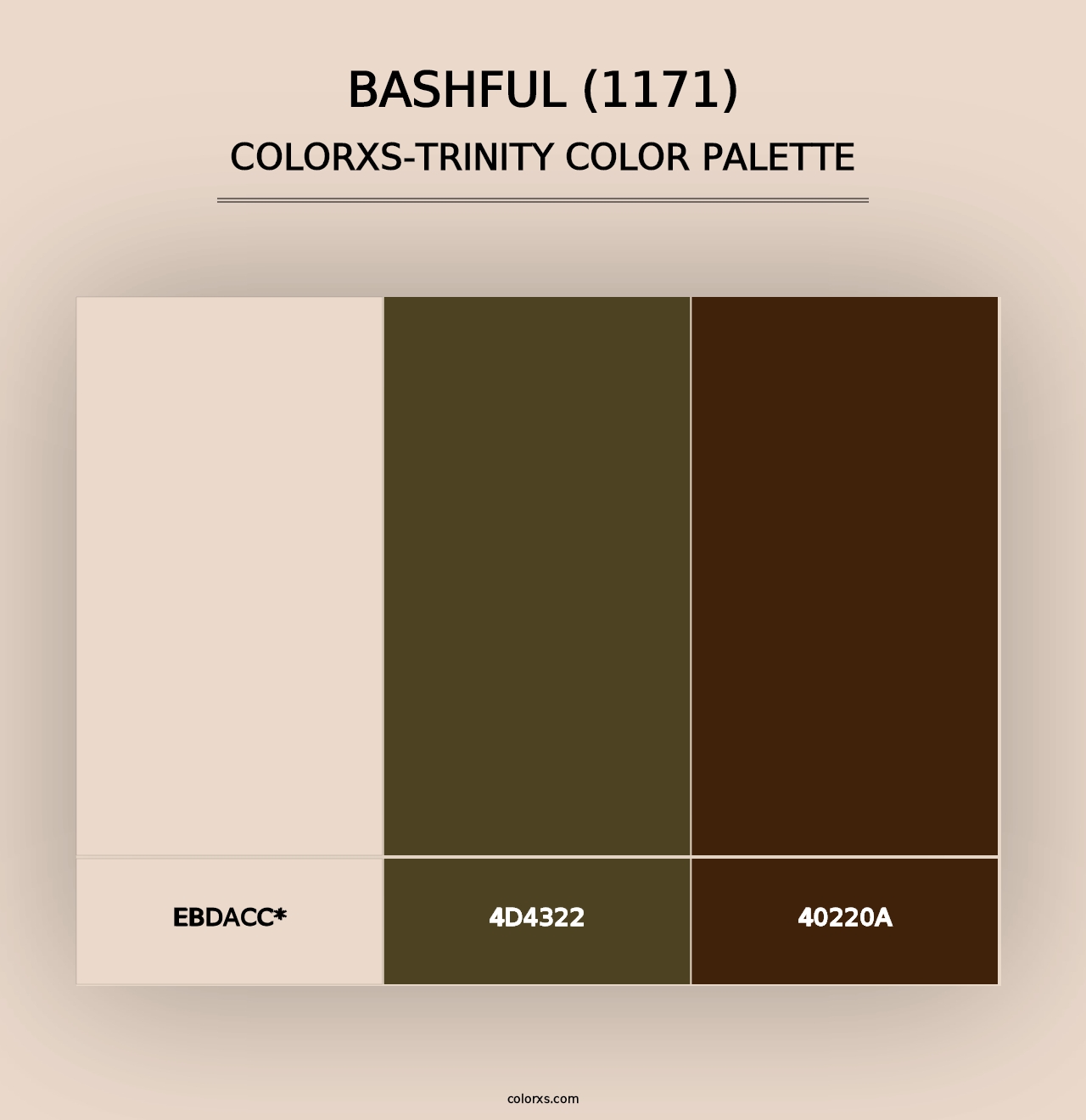 Bashful (1171) - Colorxs Trinity Palette