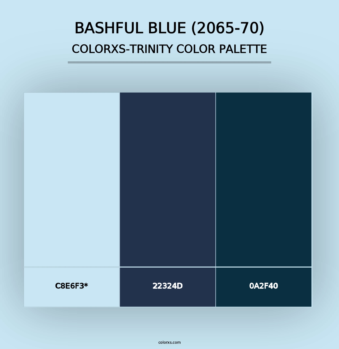 Bashful Blue (2065-70) - Colorxs Trinity Palette