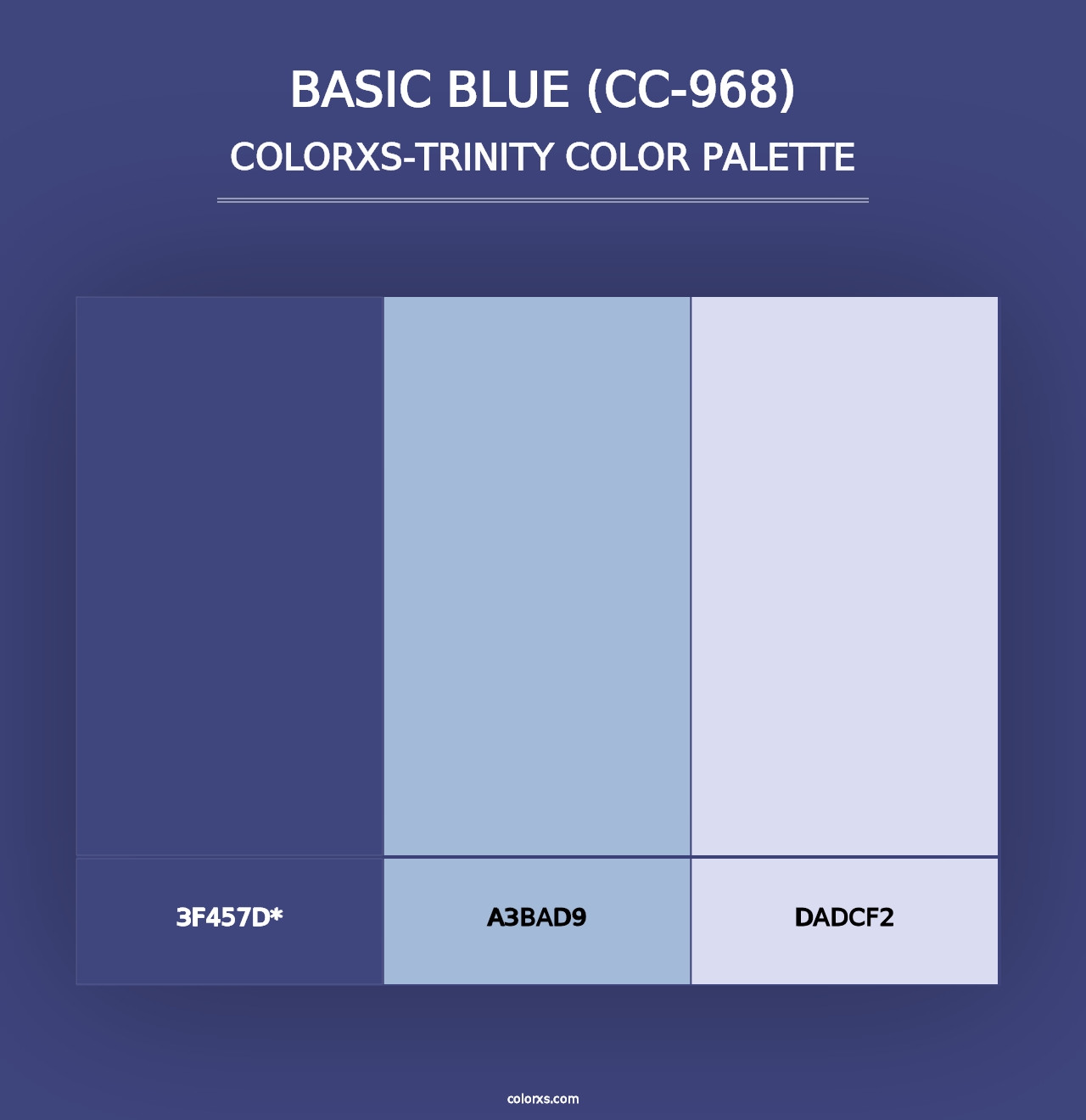 Basic Blue (CC-968) - Colorxs Trinity Palette