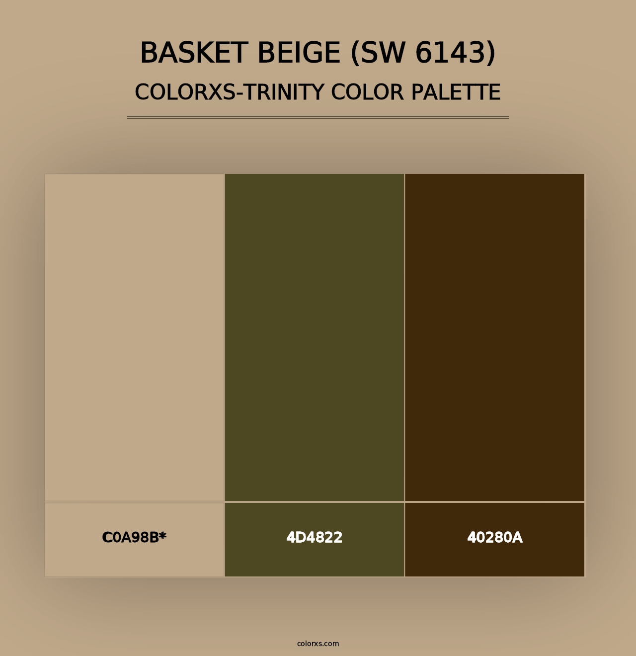 Basket Beige (SW 6143) - Colorxs Trinity Palette