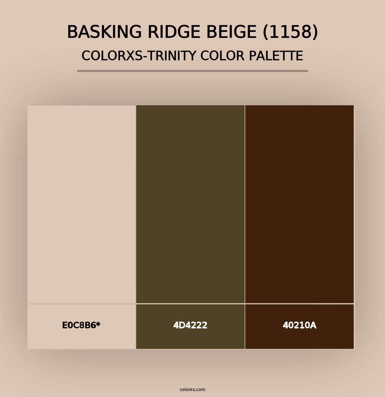 Basking Ridge Beige (1158) - Colorxs Trinity Palette