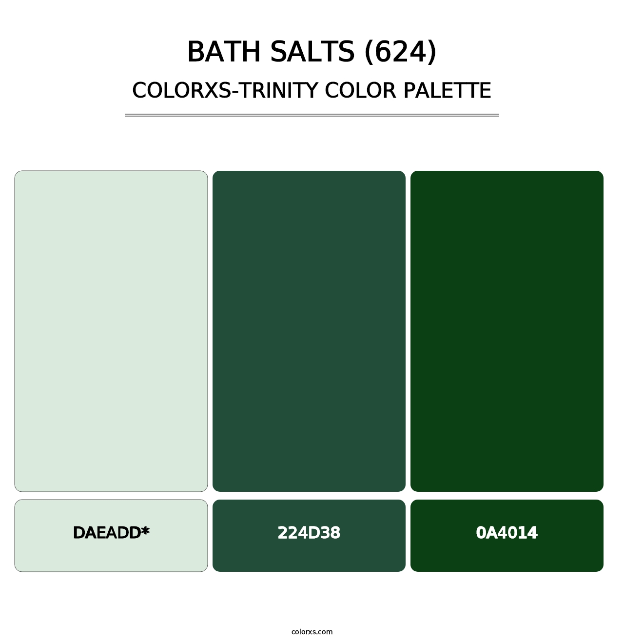 Bath Salts (624) - Colorxs Trinity Palette