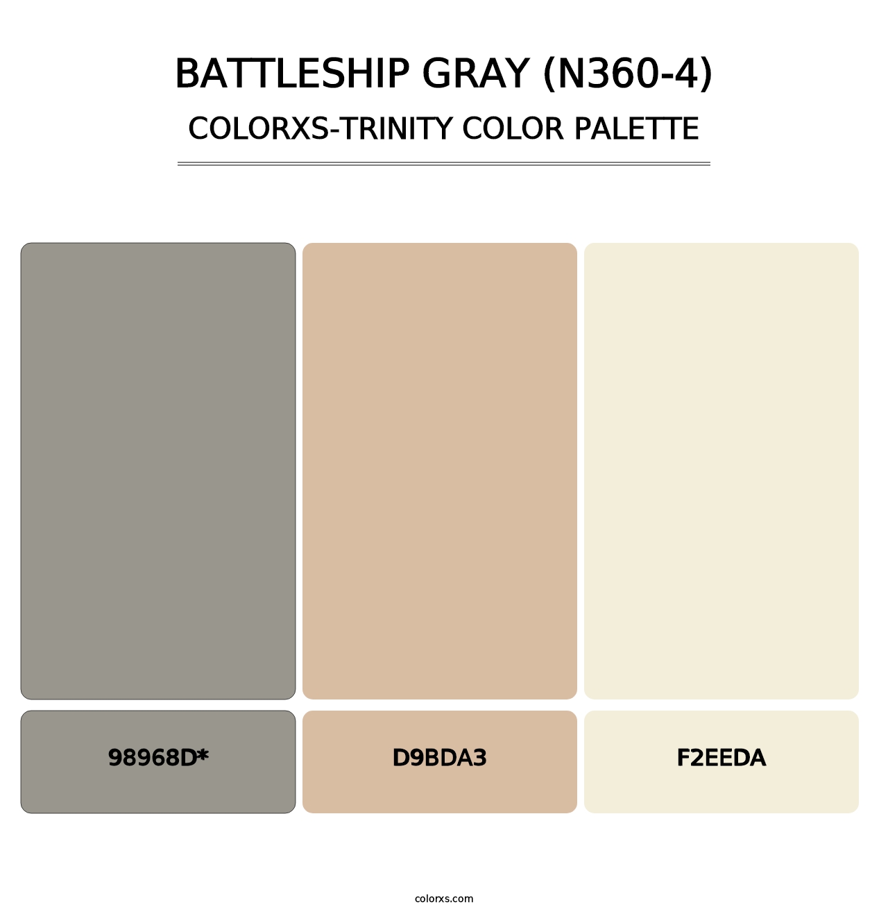 Battleship Gray (N360-4) - Colorxs Trinity Palette