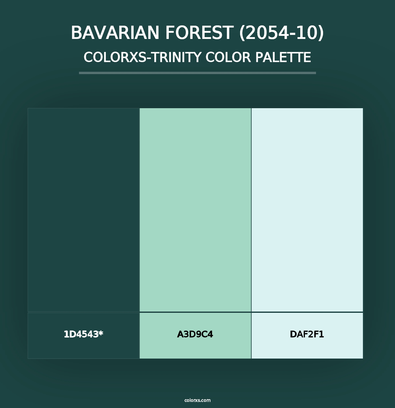 Bavarian Forest (2054-10) - Colorxs Trinity Palette