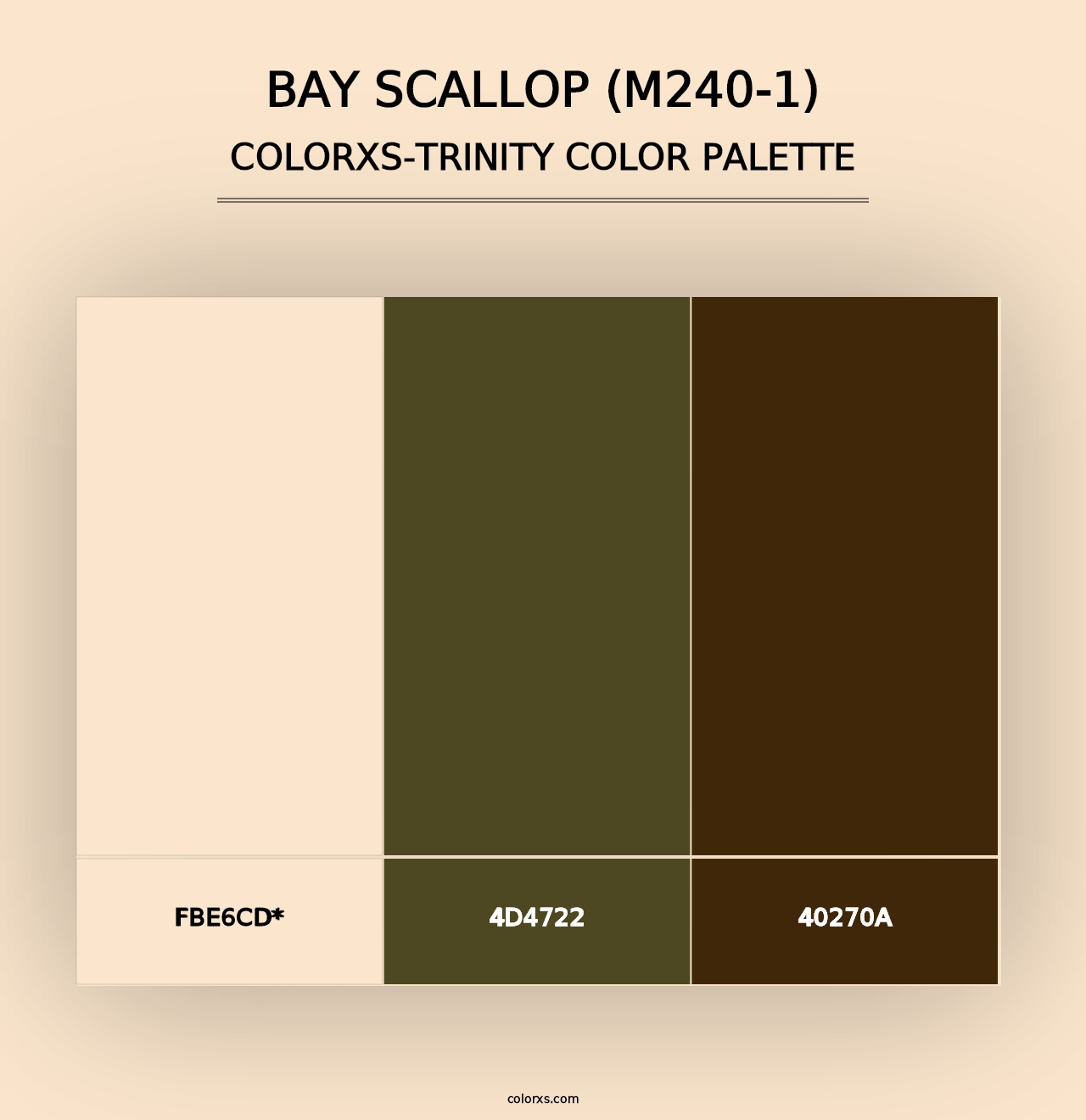 Bay Scallop (M240-1) - Colorxs Trinity Palette