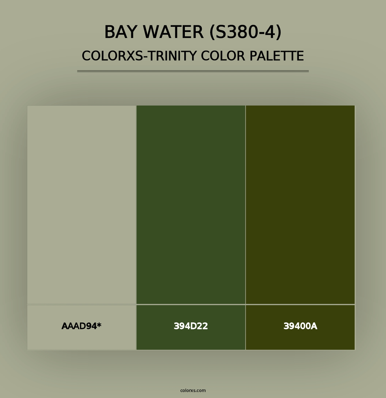 Bay Water (S380-4) - Colorxs Trinity Palette