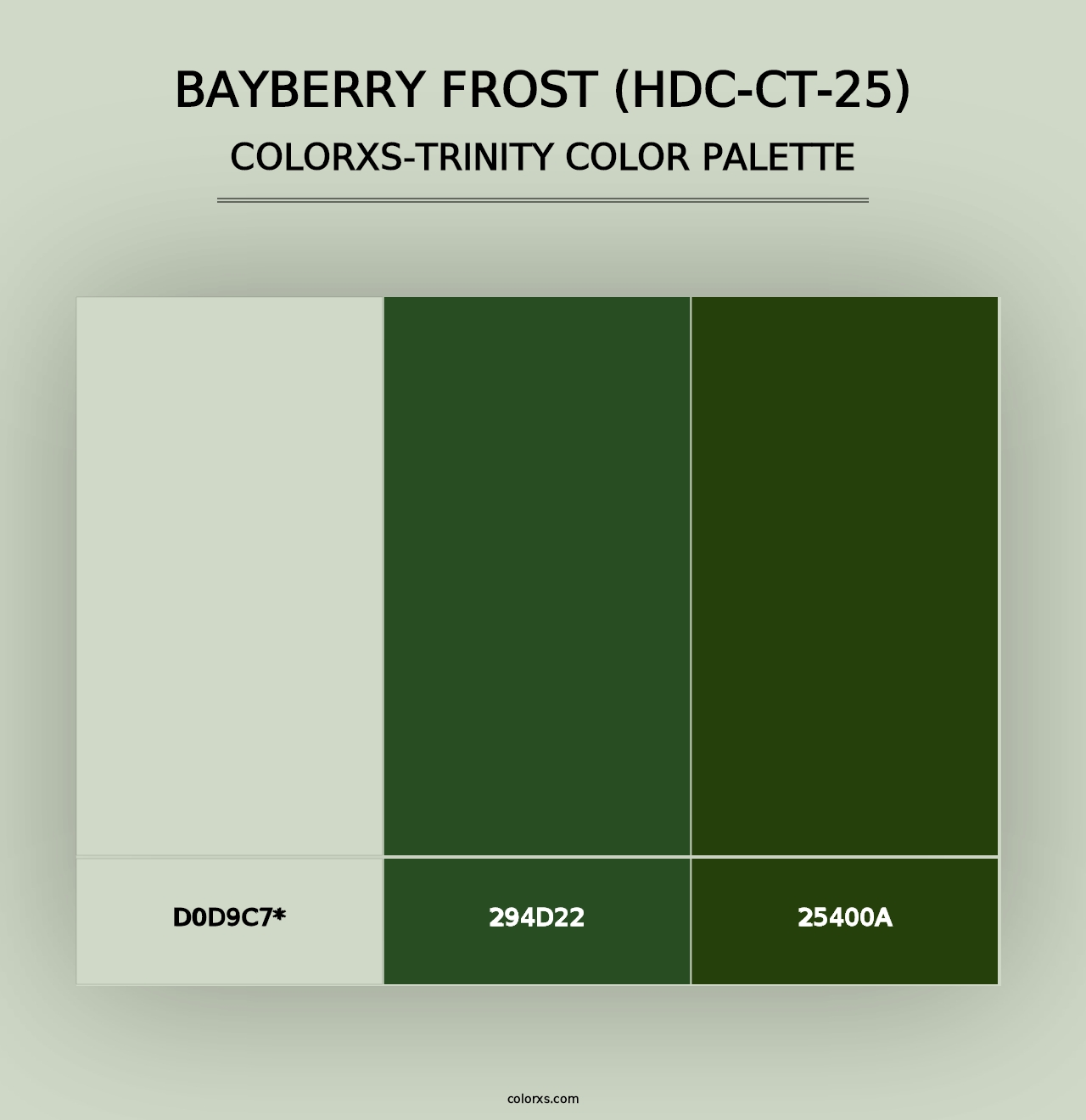 Bayberry Frost (HDC-CT-25) - Colorxs Trinity Palette