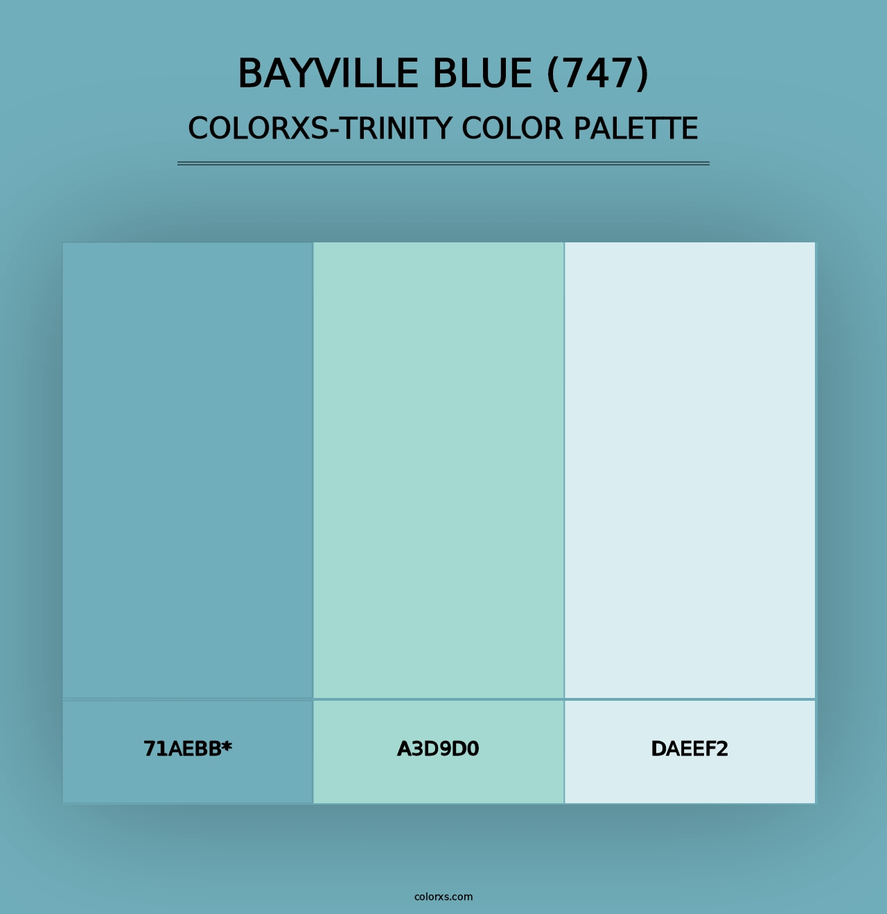 Bayville Blue (747) - Colorxs Trinity Palette