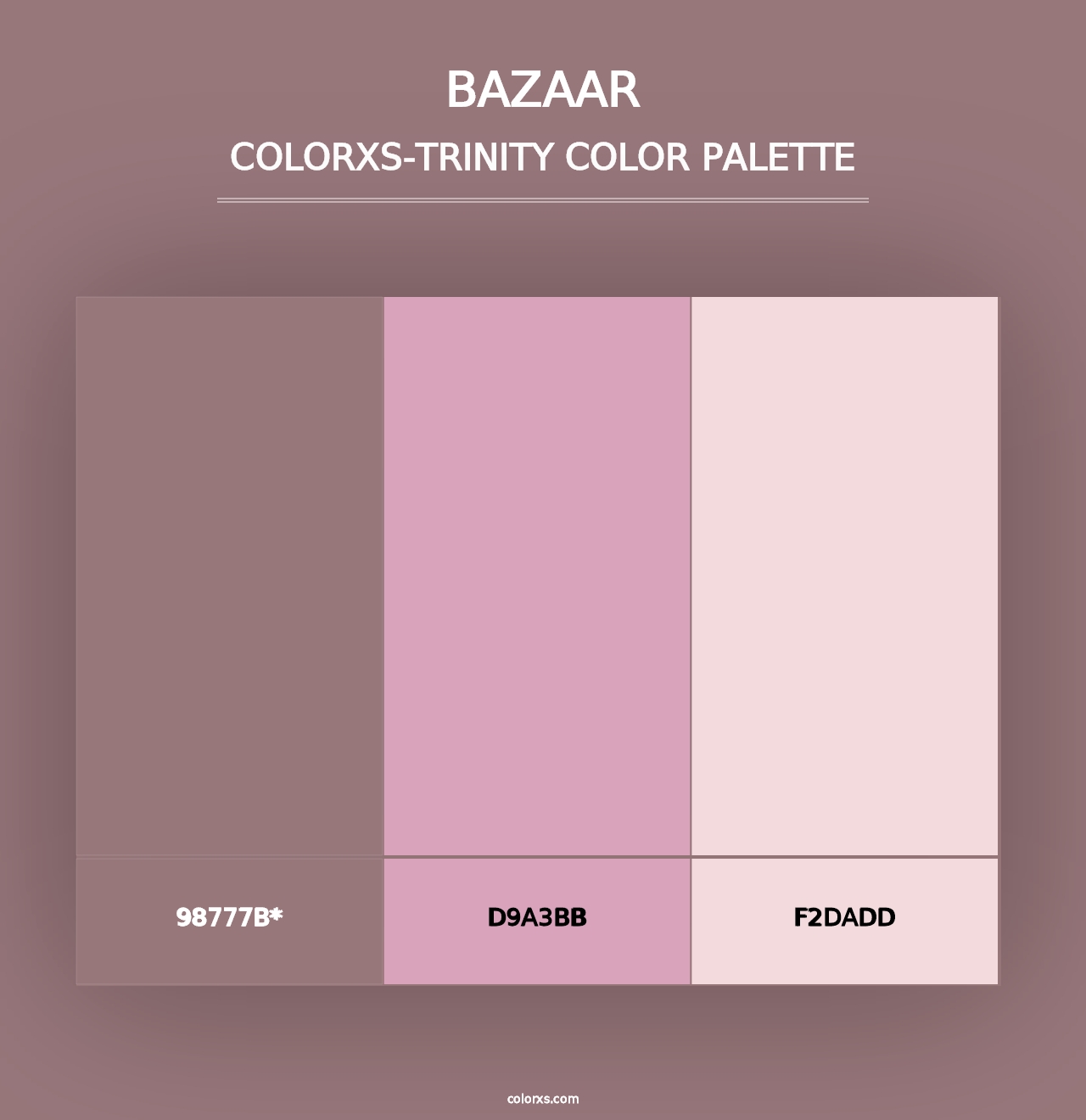 Bazaar - Colorxs Trinity Palette