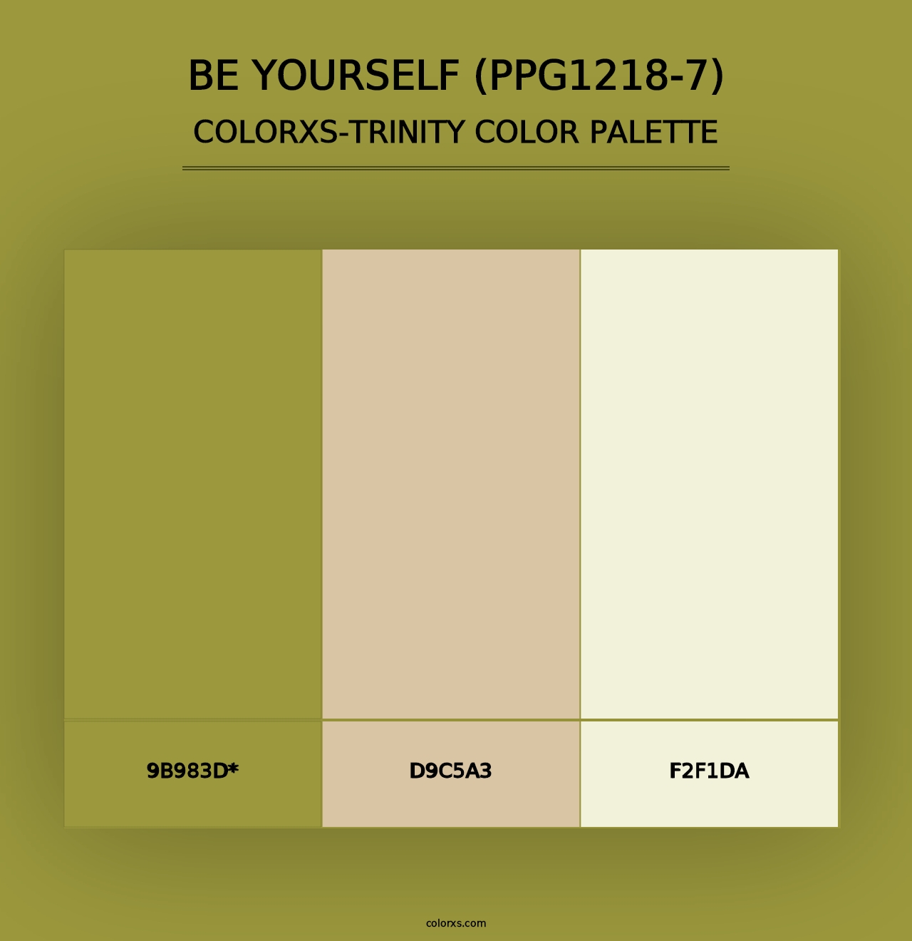 Be Yourself (PPG1218-7) - Colorxs Trinity Palette