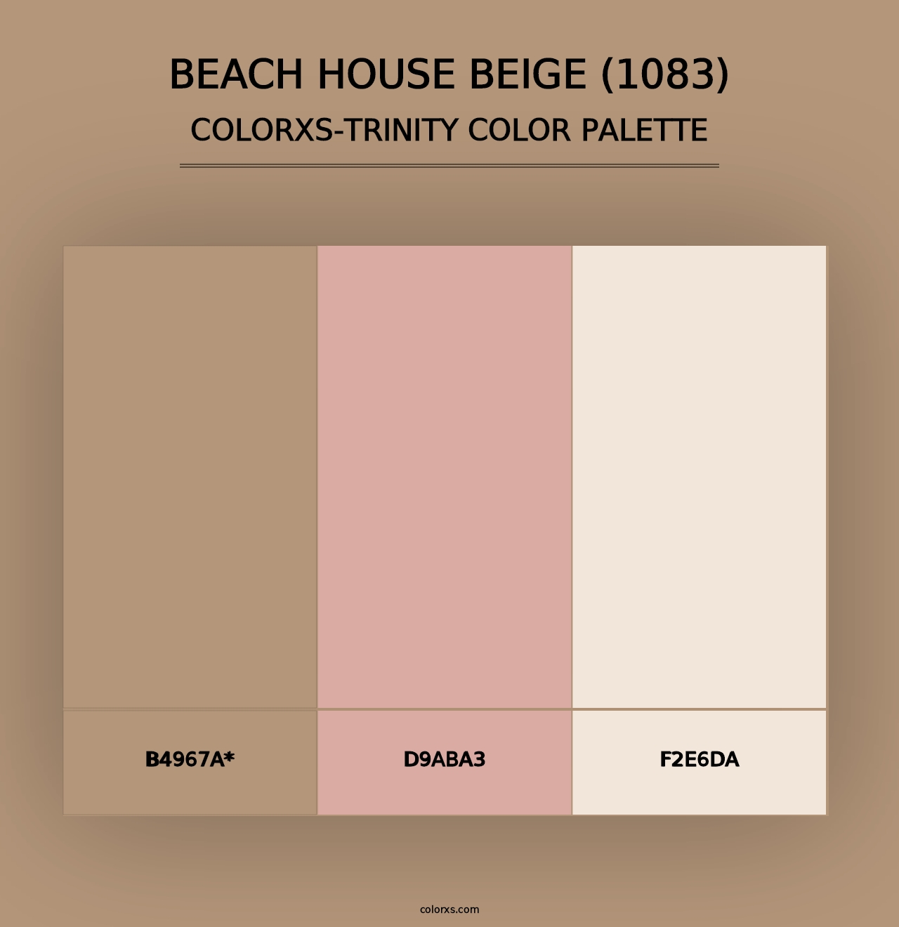 Beach House Beige (1083) - Colorxs Trinity Palette