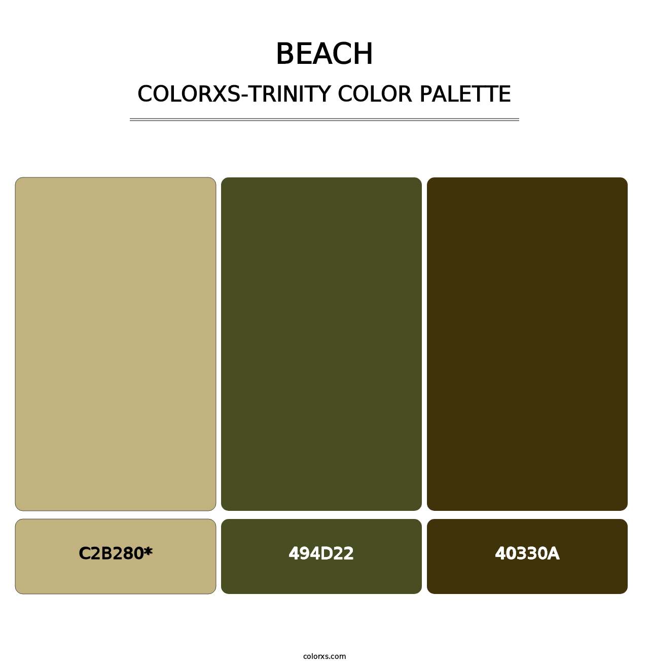 Beach - Colorxs Trinity Palette