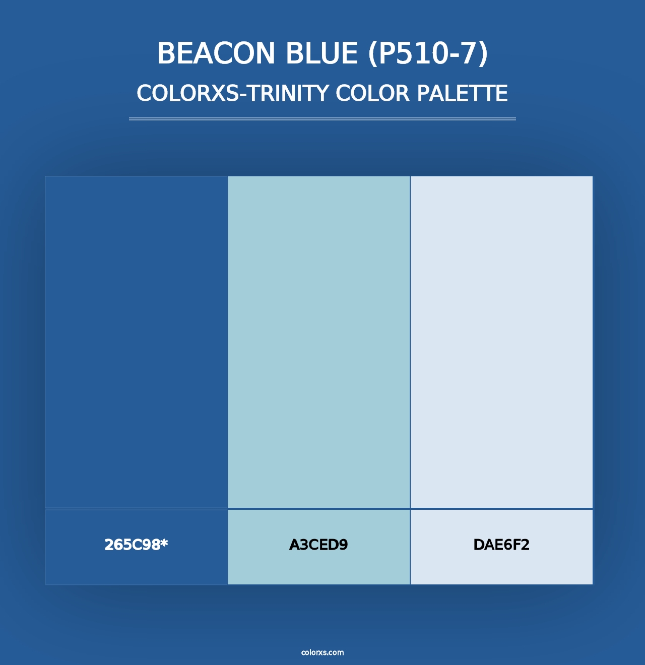 Beacon Blue (P510-7) - Colorxs Trinity Palette