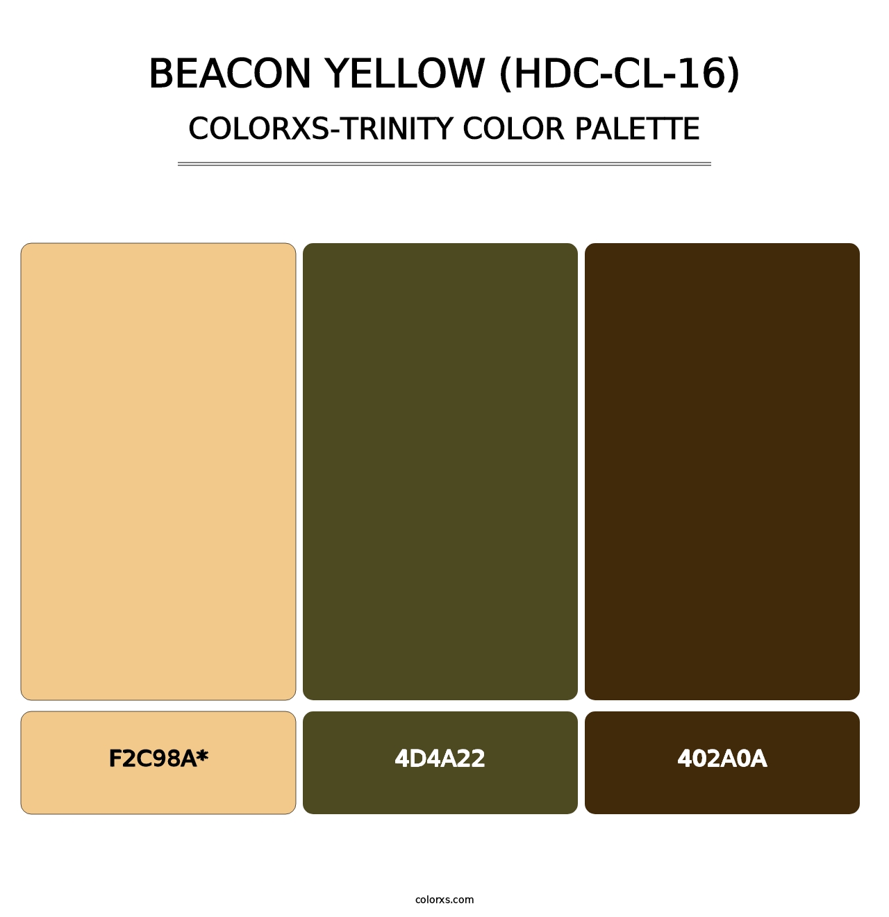 Beacon Yellow (HDC-CL-16) - Colorxs Trinity Palette