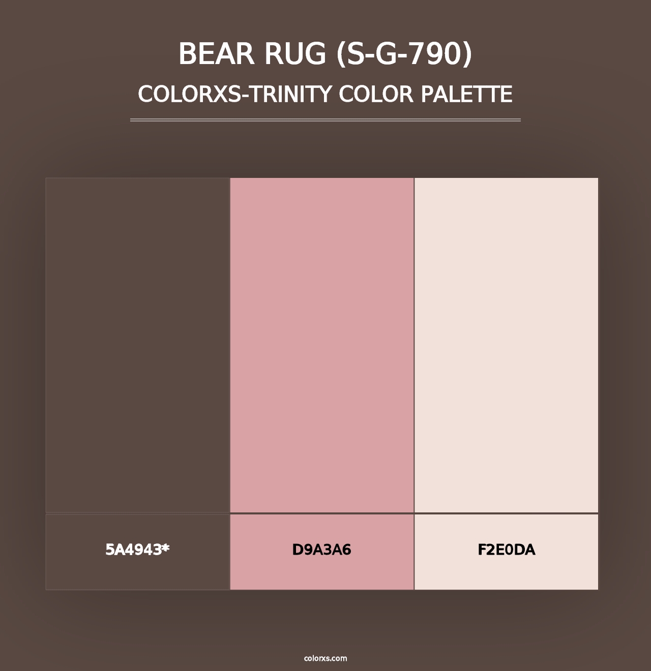 Bear Rug (S-G-790) - Colorxs Trinity Palette