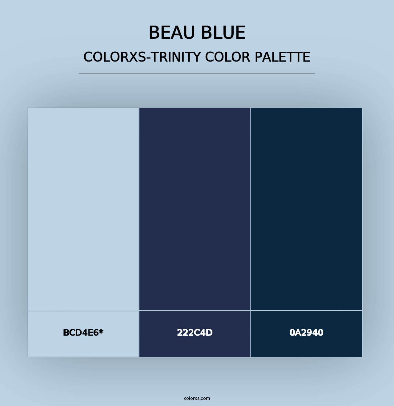 Beau Blue - Colorxs Trinity Palette