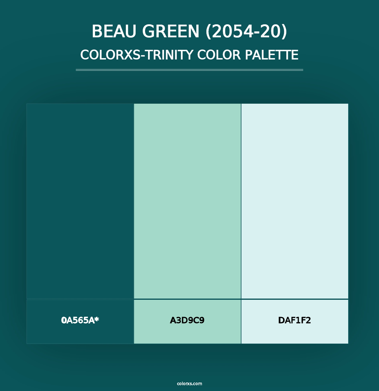 Beau Green (2054-20) - Colorxs Trinity Palette