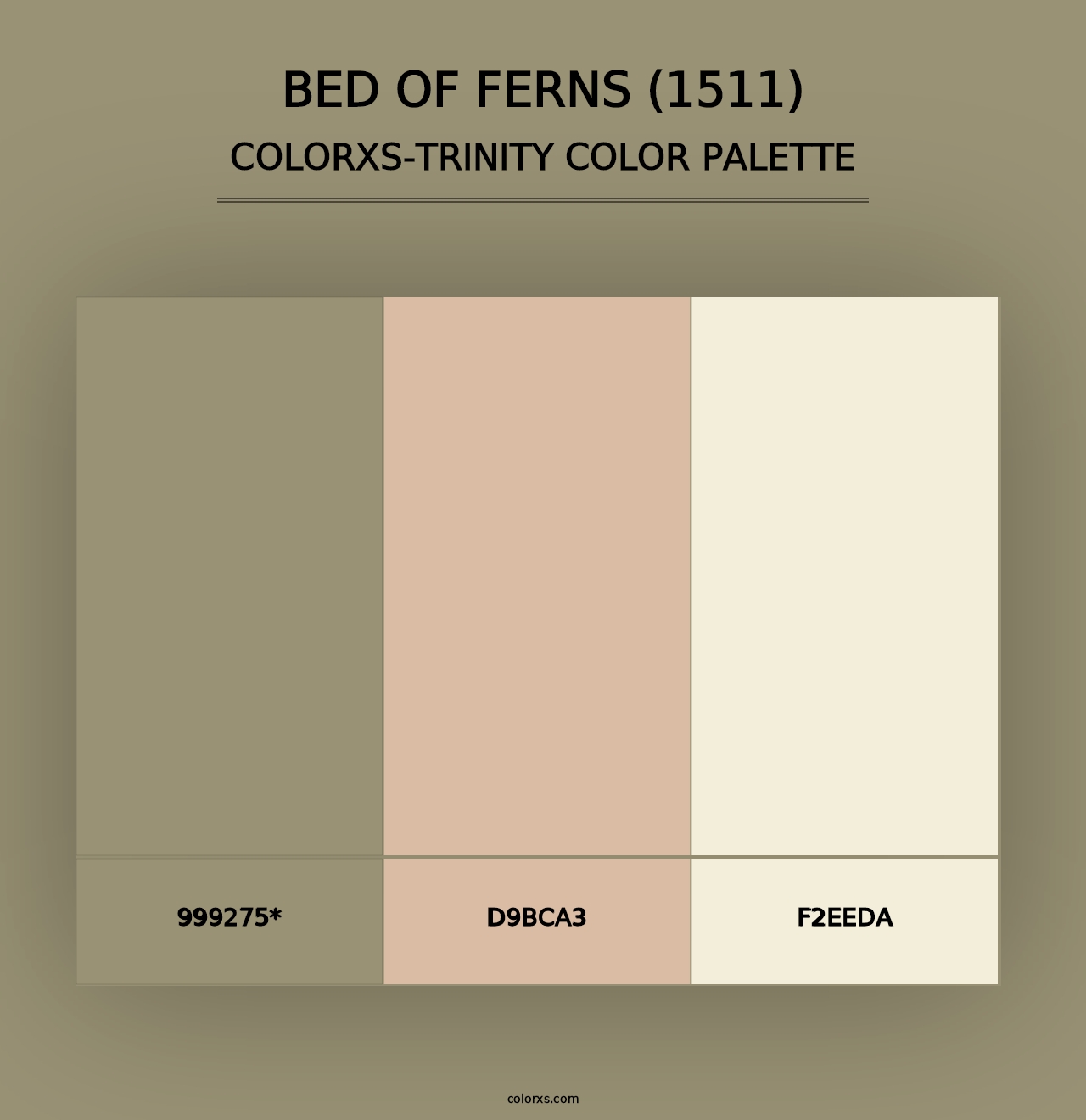 Bed of Ferns (1511) - Colorxs Trinity Palette