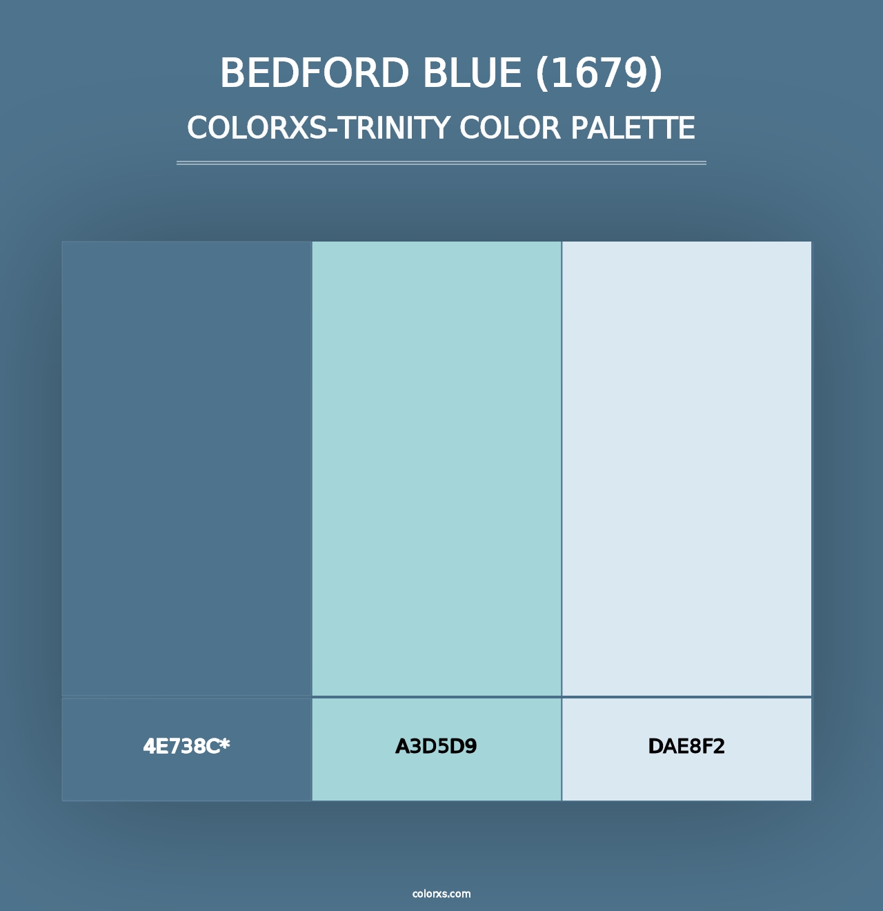 Bedford Blue (1679) - Colorxs Trinity Palette