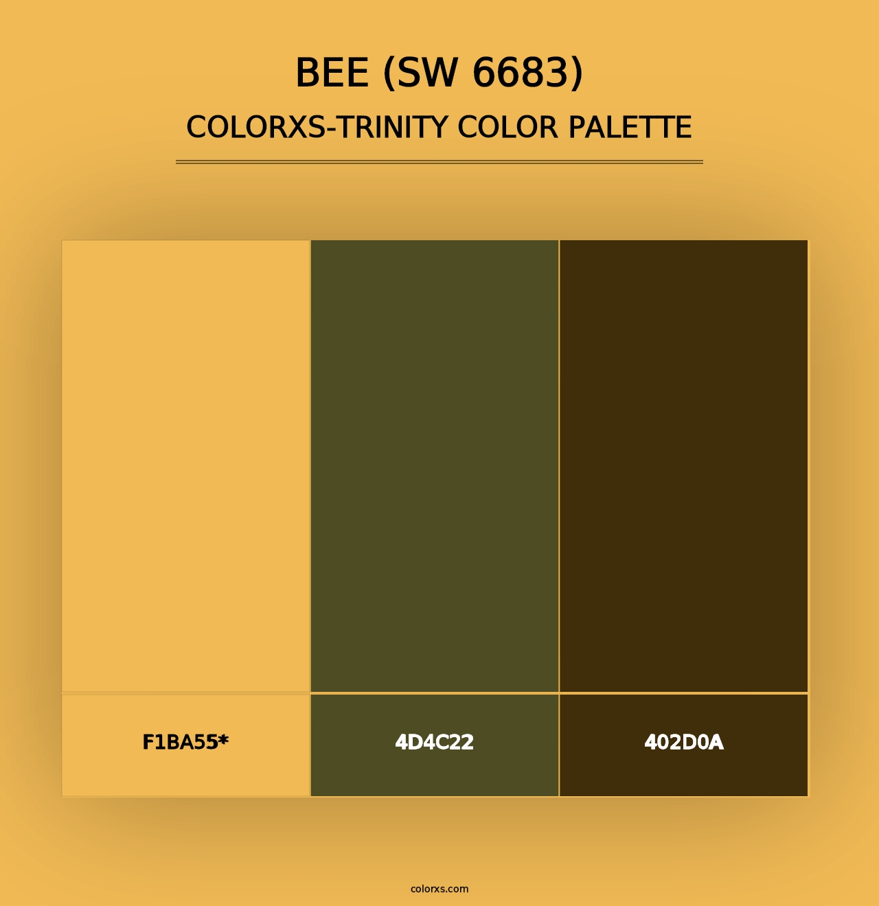 Bee (SW 6683) - Colorxs Trinity Palette