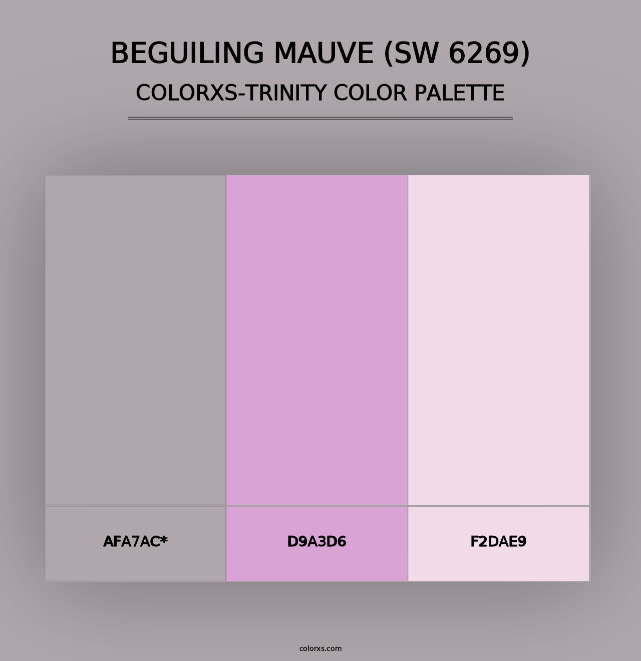 Beguiling Mauve (SW 6269) - Colorxs Trinity Palette