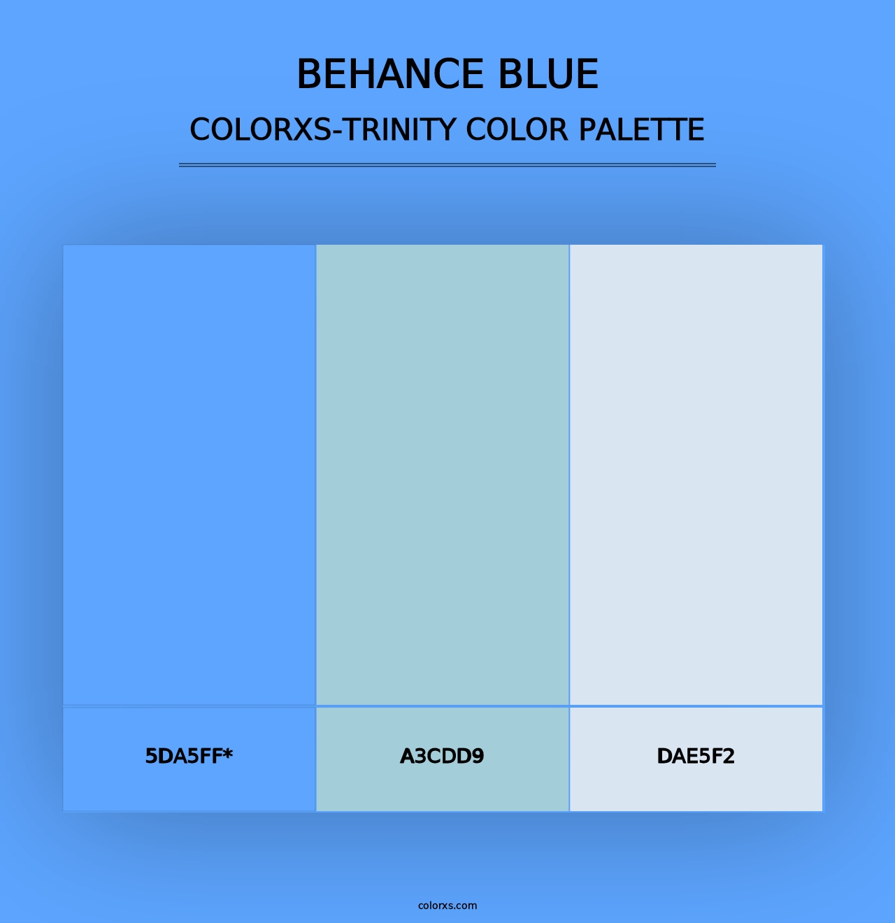 Behance Blue - Colorxs Trinity Palette