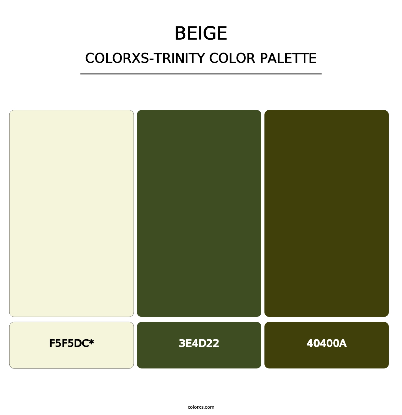 Beige - Colorxs Trinity Palette