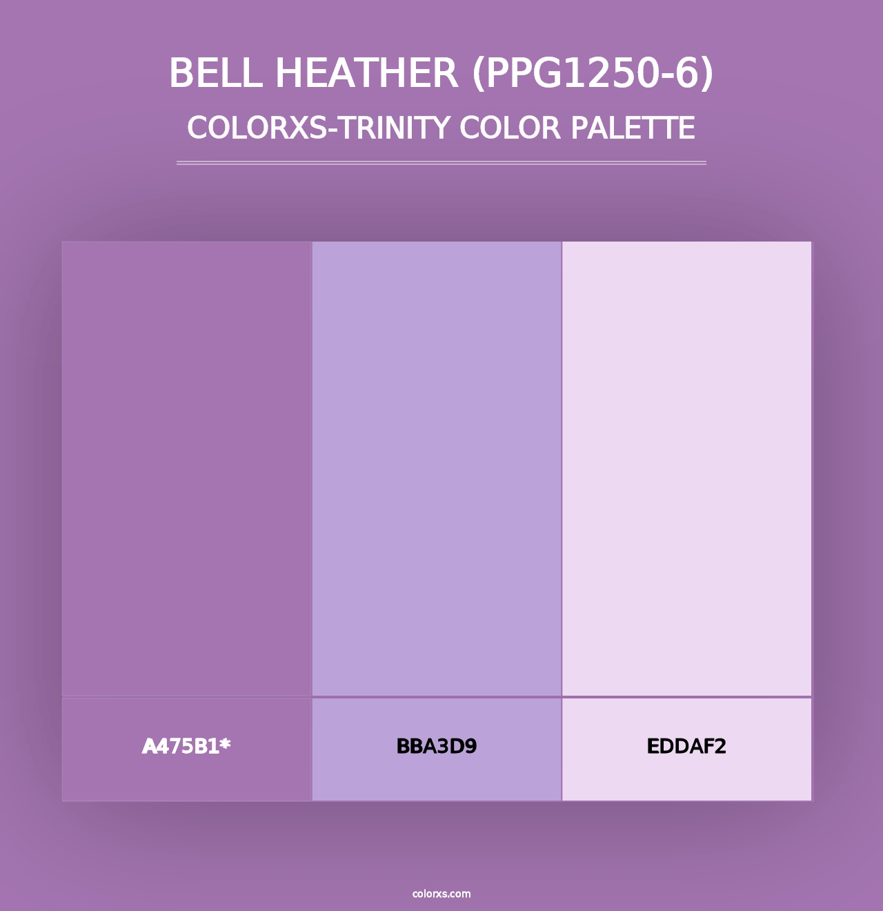 Bell Heather (PPG1250-6) - Colorxs Trinity Palette